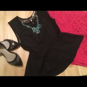 Sassy black peplum